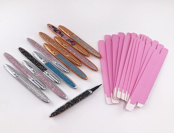 

clear black eyeliner pen for strip lashes 2 in 1 waterproof long lasting liquid adhesive eye liner glue pencil8000158