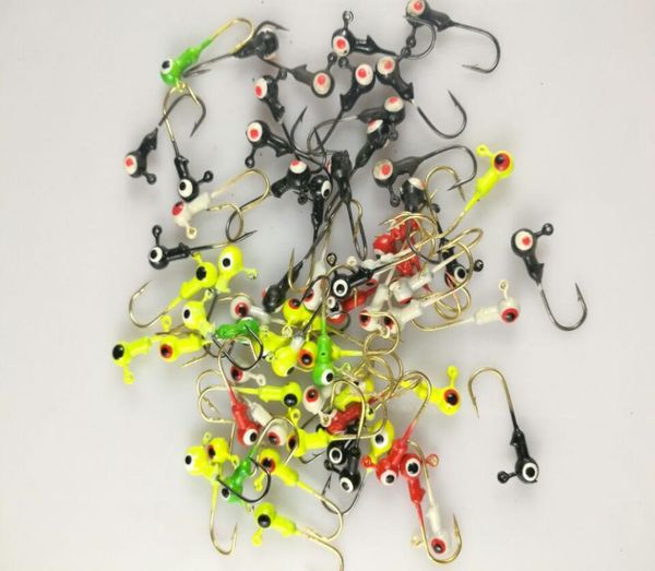 

lot100 fishing lures lead head jigs hooks 1g012345679318922