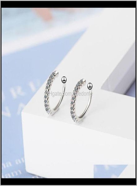 

knot jewelry drop delivery 2021 vintage clip on crystal ear cuff non pierced nose ring fashion women earrings punk rock earcuff sg4289744, Silver