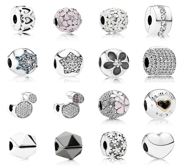 

new 2021 100 925 sterling silver791978 row of hearts spacer clipclip and luxurious diy women original bracelet fashion jew elry g6453326, Black