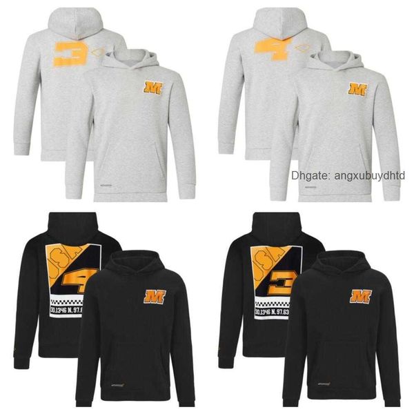 

formula one mcl men's hoodies sweatshirts f1 racing suit hoodie 2022 team suit casual sport coat official same style custom plus size, Black