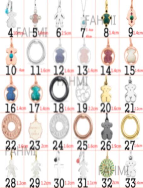 

2021 fahmi 100 s925 sterling silver leisure bear gold rose european sweet pendant womens jewelry gift custom lady bear zircon par8118696