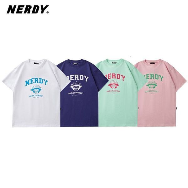 

men's t shirts south korean fashion nerdy letter printed ufo loose short sleeve t shirt men and women the same american cotton sports h, White;black