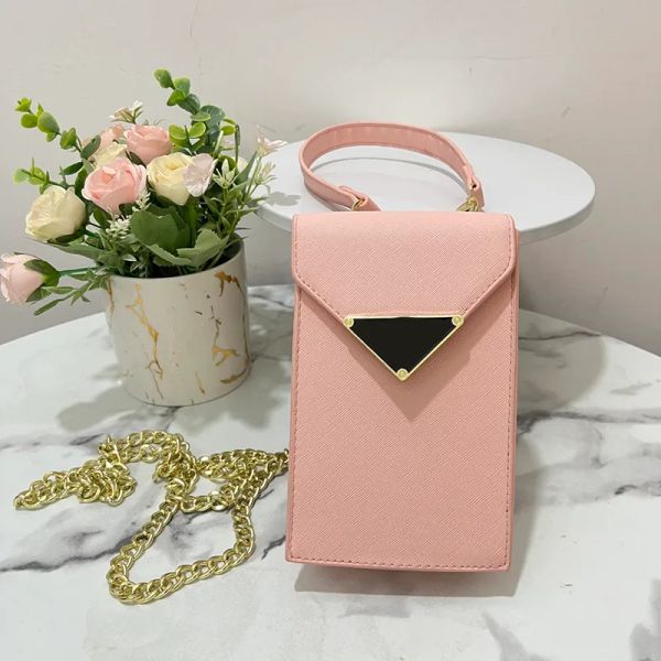 

pr womens leather shoulde bags diagonal crossbody p bag luxury designer triangle handbags for women pouch purse mobile phone bag