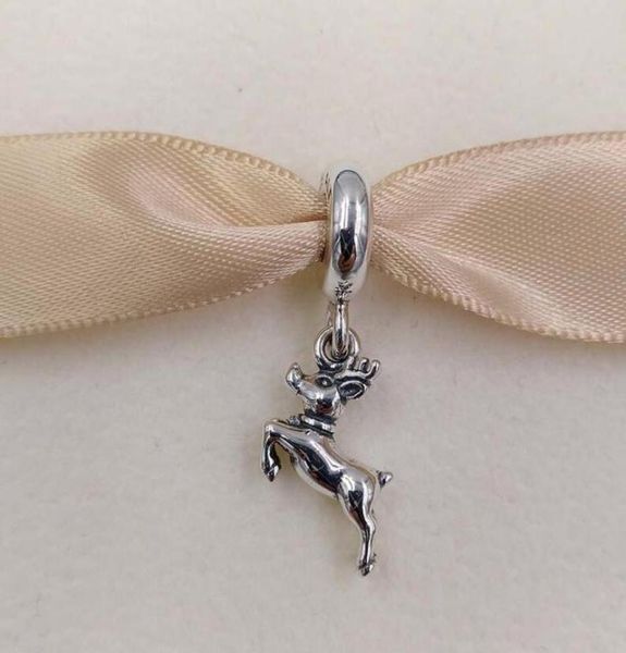 

andy jewel christmas day gift 925 silver beads reindeer pendant charm fits european style jewelry bracelets & necklace 791194 winter dangle9, Black
