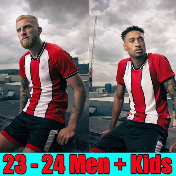 

3xl 4xl sheffield promotion home away soccer jerseys sander berge united john egan rhian brewster sharp home away third away men kids footba, Black;yellow