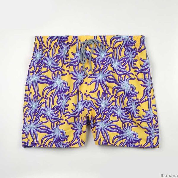 

2023 high street vilebrequin shorts men's casual sports animal printed pant loose oversize style drawstring essent short beach pants tr, White;black