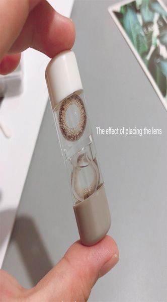 

small cute portable contact lens travel double head contact lens luggage box container rack eye care tools storage box y16012031787