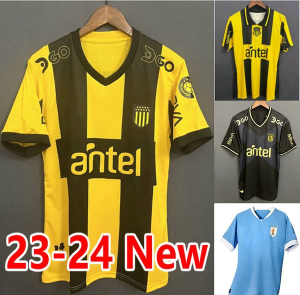 

2023 2024 penarol soccer jerseys 2023 2024 131th anniversary jersey atletico penarol uruguay arrascaeta cavani football shirts suarez f.valv, Black;yellow