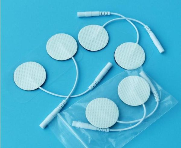 

300pcs dhl reusable syrtenty premium emstens unit electrode pads round small electrode physiotherapy for face hand and small area2977487