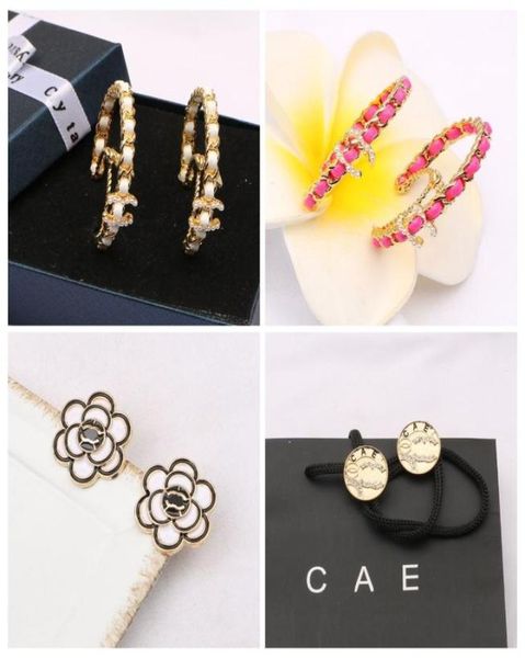 

designers earrings 18k gold plated earring stud round crystal pearl party fashion women designer brand double letters wedding jewe3993720, Golden;silver