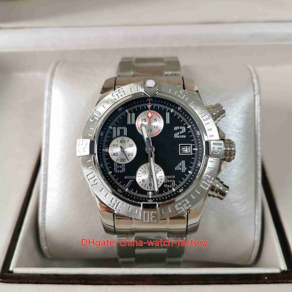 

gf factory mens watch better quality 43mm x 16.5mm super avenger a13381111c1a1 chronograph workin watches cal.13 movement mechanical automat, Slivery;brown