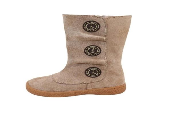 

livie luca kids shoes girls minimalist boots children snow fashion autumn and winter of leather sneakers 2112274888490, Black;grey