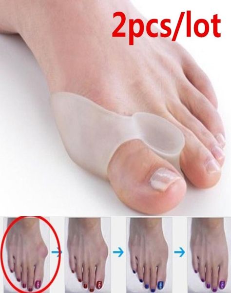 

foot treatment silicone toe corrector straightener splint bunion toeprotector toeseparator pads 2pcsset2960894