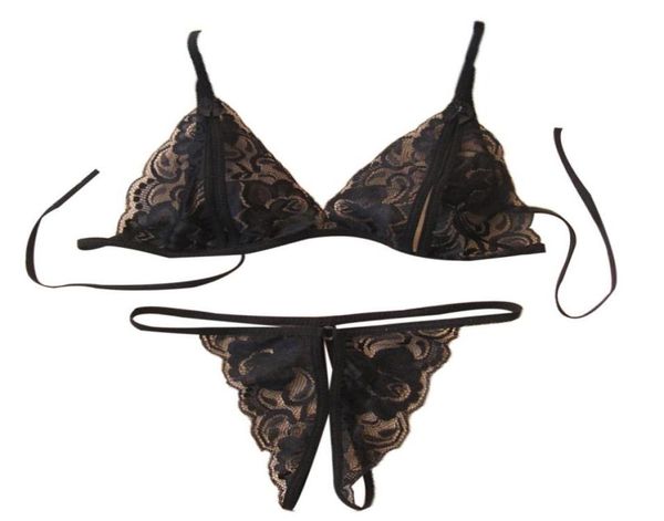 

costumes plus size lingerie suit temptation female lace bikini at three o039clock woman lingeries seductions clothing6975738, Black