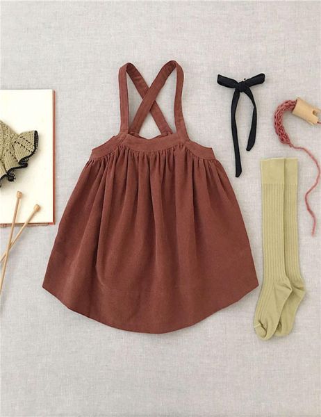 

enkelibb sleeveless strap dress spring new arrivals soor ploom kids girls vintage style clothes children wear c02282952271, Red;yellow