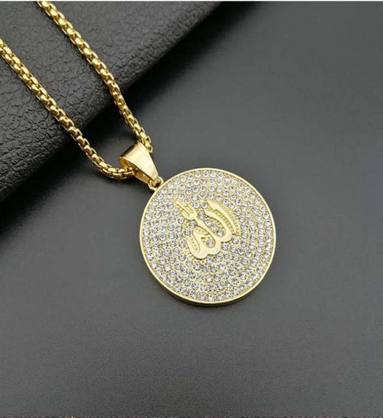 

18k gold plaated cookies pendant necklace iced out cubic zircon mens hip hop bling jewelry whole x44ap2255899, Silver