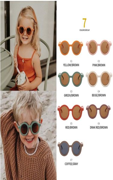 

dhl 7 colors cute kids baby sunglasses girls boys sun glasses cat eye shades for children uv4008458174, Blue