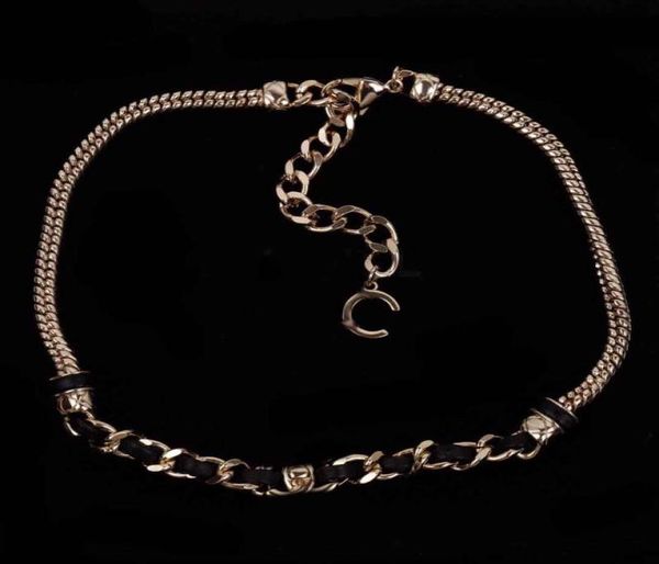 

2022 charm pendant necklace with diamond and genuine leather for women wedding jewelry gift have box stamp ps72881846431, Golden