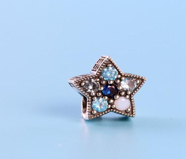 

romantic stars charm beads 925 sterling silver inlaid cz diamonds for jewelry with original box diy bracelet beaded ladies trinkets5742624, Bronze;silver