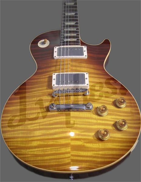 

lvymahogany electric guitar body + neck, flame glue veneer, own serial number,