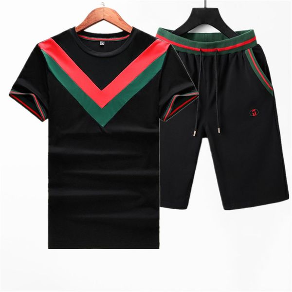 

2023 new men's casual sports set short sleeve set fashion wrinkle-proof handsome pure cotton set size -xxxlf35, Gray