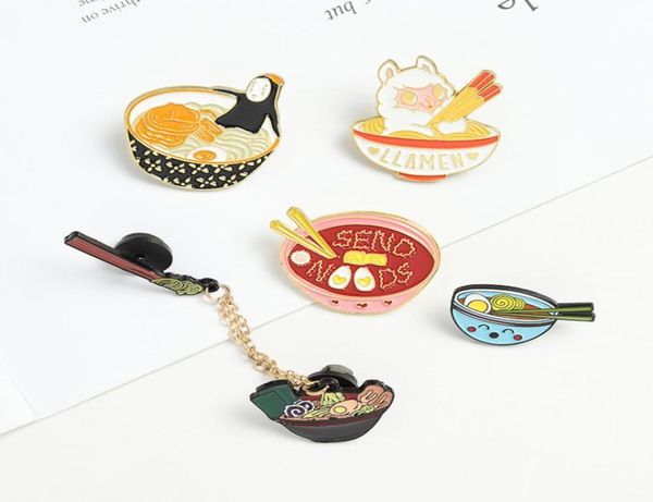 

ramen noodles llamen pin cute no face women039s accessories enamel pins bag badges brooches clothes label pin4308839, Blue