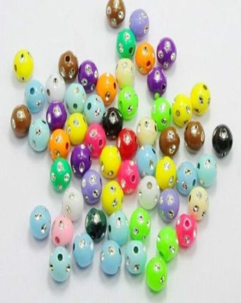 

1000pcs mixed acrylic spacer beads charms for jewelry making findings 5mm3749531, Black