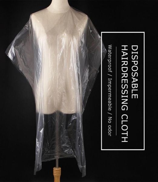 

disposable hairdressing cape shawl perm dyed hair cape gown hair salon capes transparent scarf waterproof membrane cloth 90x135cm 4506140