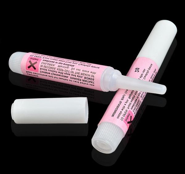 

5pcs strong adhesiv mini beauty nail glue false art decorate tips acrylic glue nail accessories 2g 788570, Red;pink