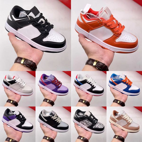 

dunks low kids shoes boys sports girls baby sneakers trainers running shoe chunky black panda kid youth toddler infants triple pink strangel