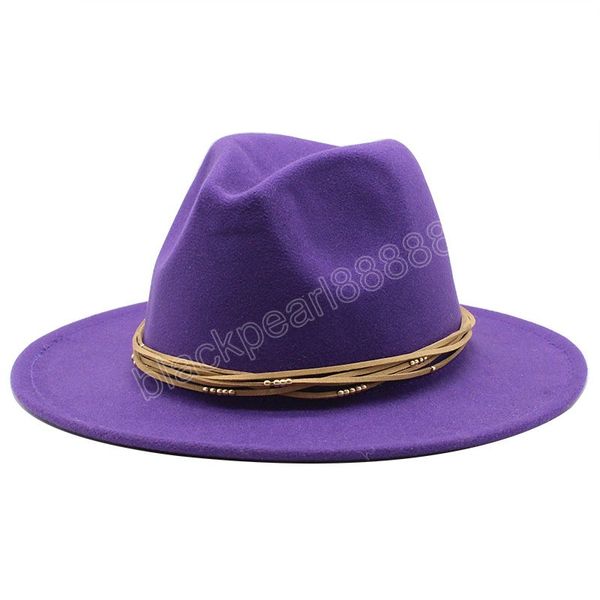 

14 colors vintage plain dyed wool felt black women's hats flat wide brim fedora hat classic autumn winter jazz trilby cap, Blue;gray