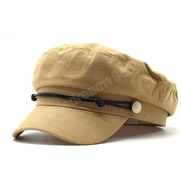 

autumn winter cotton berets for women flat cap casual travel berets solid color ladies painters cap, Blue;gray