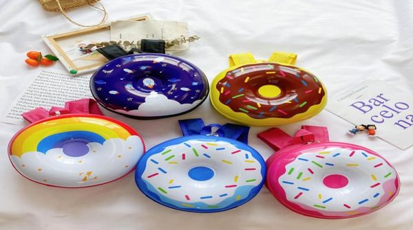 

new children rainbow donut hard shell boys and girls backpack cute cartoon kindergarten 25 year old school bag8845305