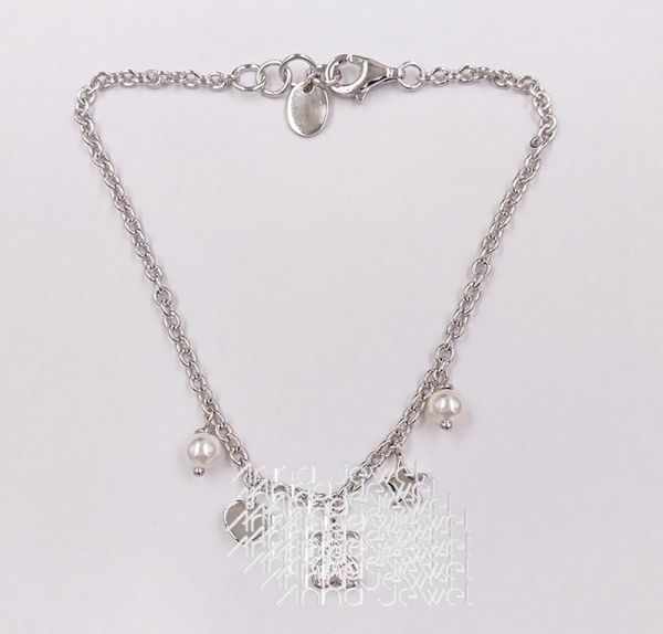 

charm cute bear jewelry making dijes para pulseras 925 sterling silver 175cm star moon ankle bracelet for women men bangle chain 7724679