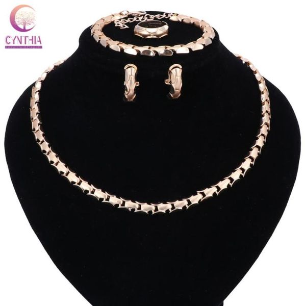 

fashion jewelry set bridal nigeria african beads jewelry necklace bracelet earring ring wedding jewelry sets for women5955772, Black
