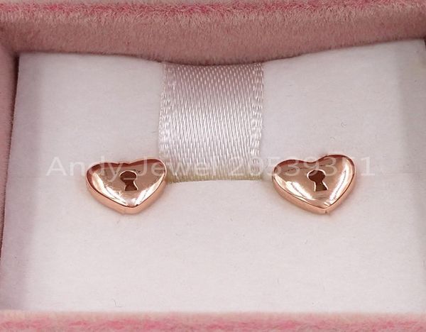 

san valentine rose vermeil earrings stud bear jewelry 925 sterling fits european jewelry style gift andy jewel 0153035104920971, Golden;silver