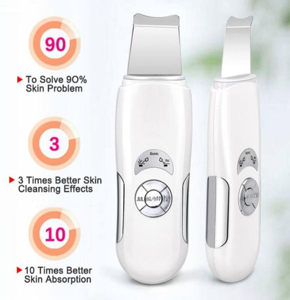 

ultrasonic deep face cleaning skin scrubber remove dirt blackhead reduce wrinkles and spot facial whitening lifting peeling tool3557262