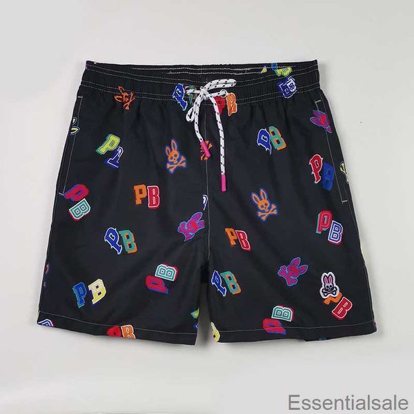 

designer psychos shorts clothing apparel mens womens bunnys pants cotton sports fashion animal printed skull rabbit short street style tide, White;black