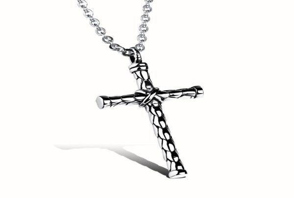 

exquisite pendant necklaces cylindrical cross 14k gold cool character designer jewelry for men women hip hop trendy vintage fine n8204778, Silver