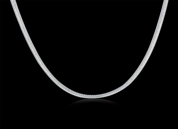 

chains silver plated necklace 925 fashion jewelry chain 2mm6445549