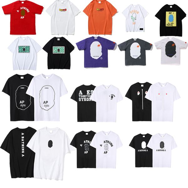 

mens tshirt designer t shirts shark fake zipper with pattern print ape t shirt graphic tees colorful women t-shirt tie dye shirt shorts slee, White;black