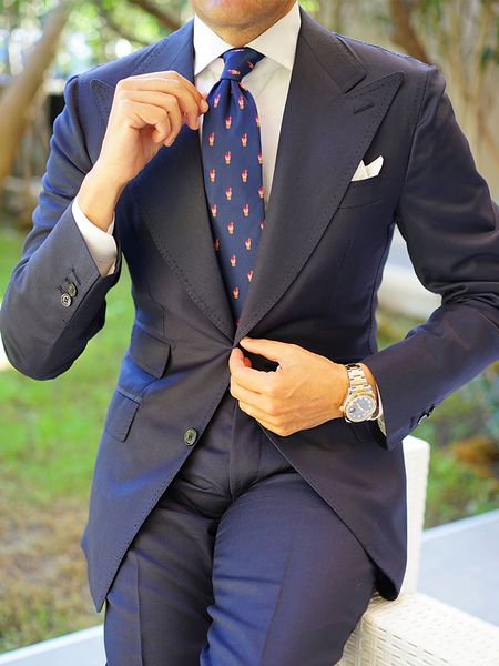 

men s suits blazers anniebritney dark blue 2 piece slim men formal suit tailor made groom wedding tuxedo prom business set 230715, White;black