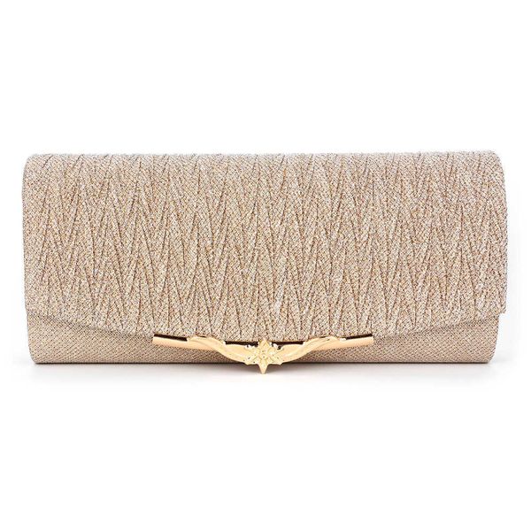 

stylish dinner bag_ metal tinted bag lady's hand bag messenger bag