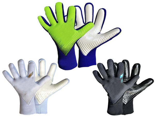 

x gl pro urg 20 s soccer goalkeeper gloves without finger protection guard thicken latex football goalie gloves nonslip goal kee2653677, Black