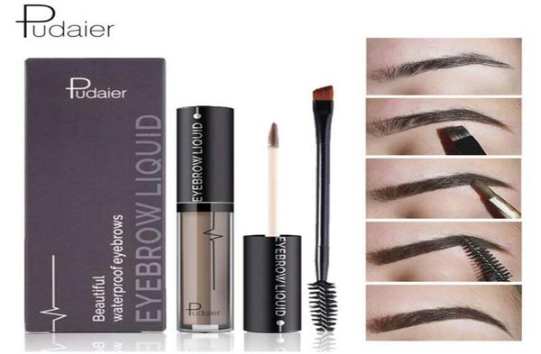

pudaier eyebrow enhancers brush kits waterproof henna eyebrow gel black brown pigments liquid eye brow tattoo tint makeup eyebrows9250647