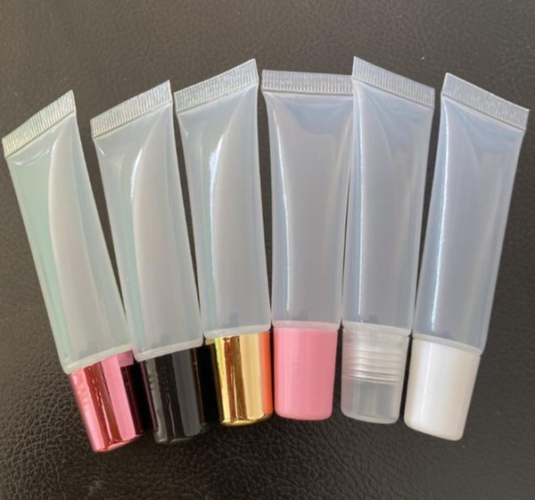 

200pcslot 8ml 10ml 15ml 20ml empty lipstick tubelip balm soft hosemakeup squeeze soft tubesclear plastic lip gloss bottle8412513