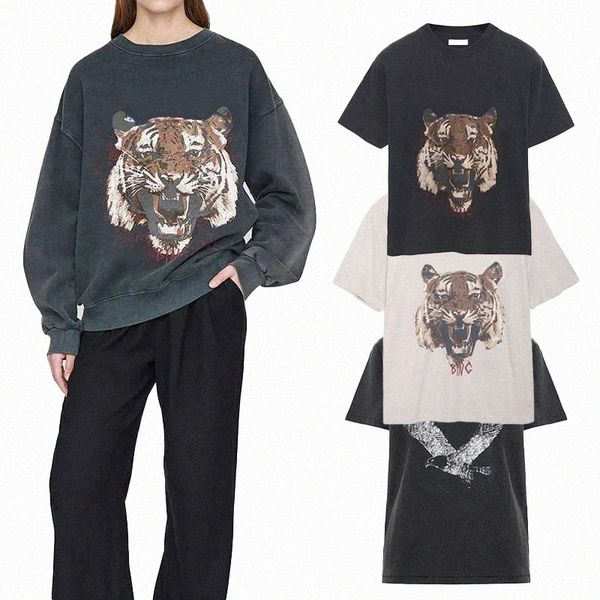 

t shirt 23ss ab women designer fashion cotton tee new anines cresw neck short sleeves tee inside fleece letters printed t shirt, Black