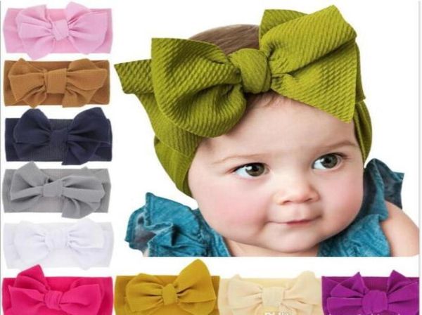 

baby girls big bow cross headbands kids hair bows elastic headwear headdress hair band headwrap turban children hair accessories8527551, Slivery;white