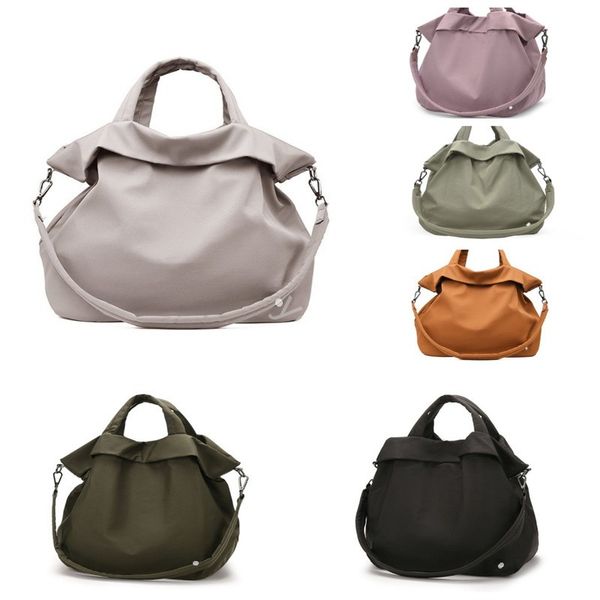 

ll yoga outfit sports and fitness large capacity lulul yoga portable one shoulder 19l crossbody hand women's sports bag lulu men